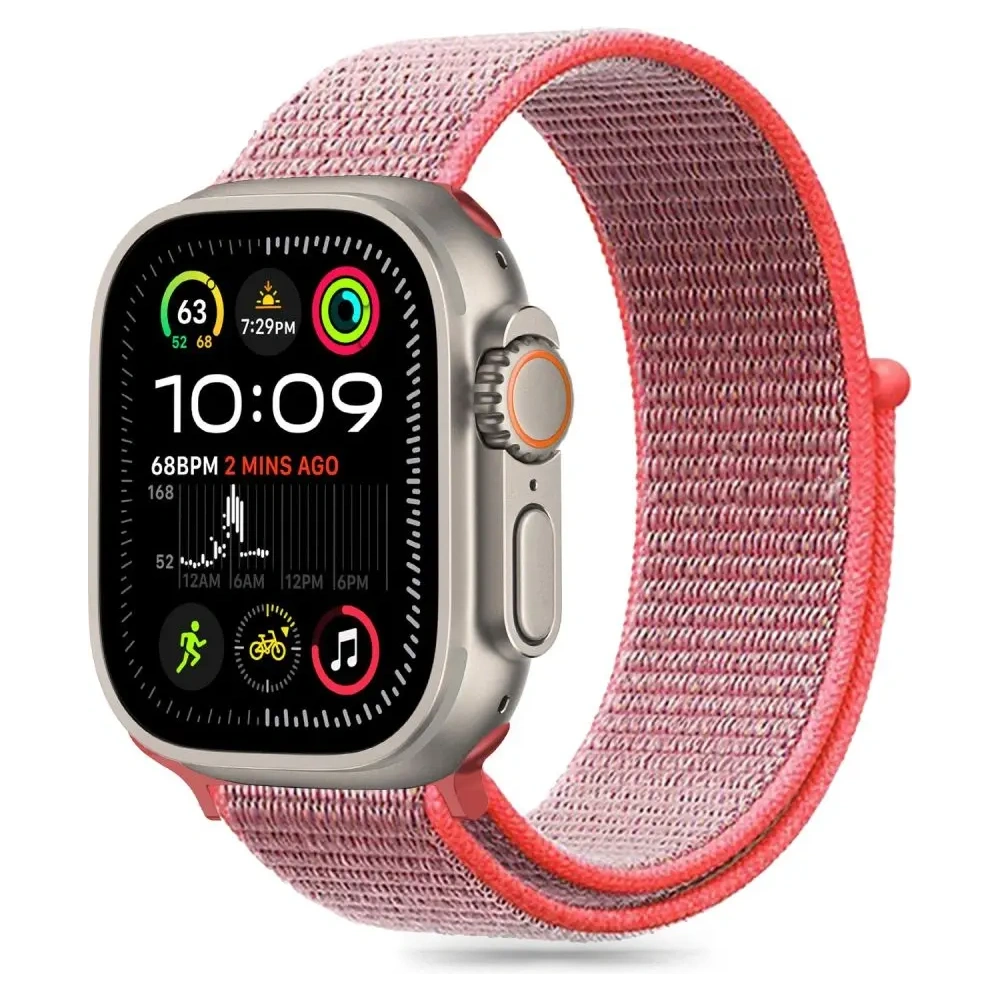 Hurtownia GSM - Tech-Protect Nylon Apple Watch 6 / 7 / 8 / 9 / 10 / SE 40/41/42mm Roz Fierbinte - THP3357 - {ean13} - Hurt