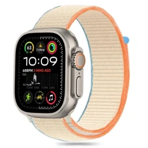 Hurtownia GSM - Pásek Tech-Protect Nylon Apple Watch 6 / 7 / 8 / 9 / 10 / SE / Ultra 1 / 2 44/45/46/49mm Krémový - THP3360 - {ean13} - Hurt