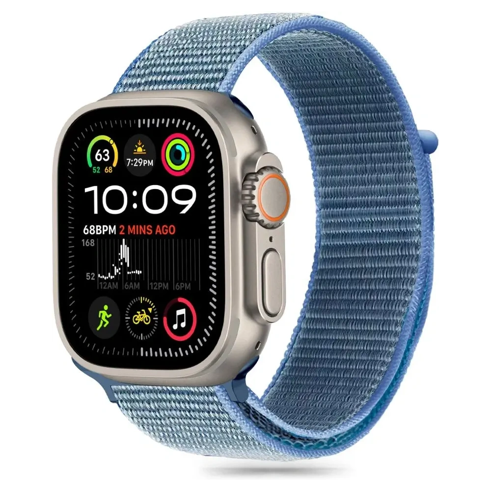 Hurtownia GSM - Tech-Protect Nylon Apple Watch 6 / 7 / 8 / 9 / 10 / SE 40/41/42mm Albastru Baby - THP3361 - {ean13} - Hurt