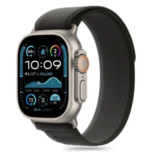 Hurtownia GSM - Pásek Tech-Protect Nylon Stripe Apple Watch 6 / 7 / 8 / 9 / 10 / SE / Ultra 1 / 2 44/45/46/49mm Černá/oranžová - THP3363 - {ean13} - Hurt