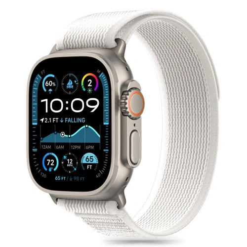 Pasek Tech-Protect Nylon Stripe Apple Watch 6 / 7 / 8 / 9 / 10 / SE / Ultra 1 / 2 44/45/46/49mm Crayon Grey