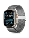 Náramek Tech-Protect Milano Apple Watch 6 / 7 / 8 / 9 / 10 / SE / Ultra 1 / 2 44/45/46/49mm Stříbrný