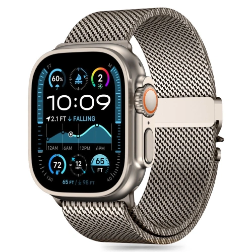 Bransoleta Tech-Protect Milano Apple Watch 6 / 7 / 8 / 9 / 10 / SE / Ultra 1 / 2 44/45/46/49mm Titanium