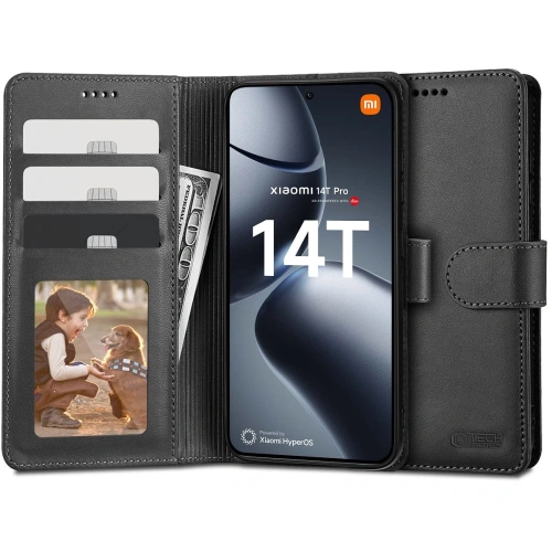 Etui Tech-Protect Wallet Xiaomi 14T Pro Black