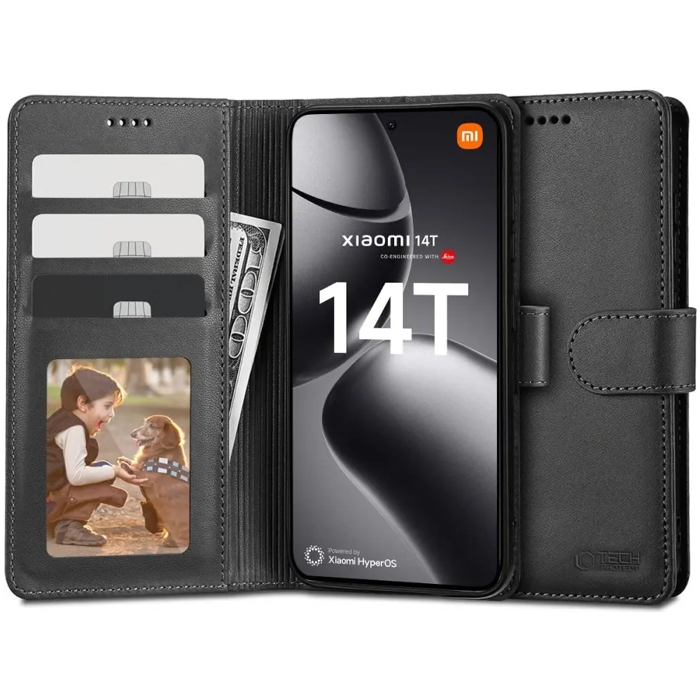 Hurtownia GSM - Etui Tech-Protect Wallet Xiaomi 14T Black - THP3372 - {ean13} - Hurt