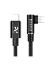 Hurtownia GSM - Cablu unghiular USB-C la Lightning PD Baseus MVP Elbow, 18W, 2m (negru) - BSU1207BLK - {ean13} - Hurt