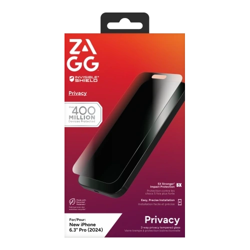 Szkło prywatyzujące ZAGG InvisibleShield Glass Elite Privacy Apple iPhone 16 Pro