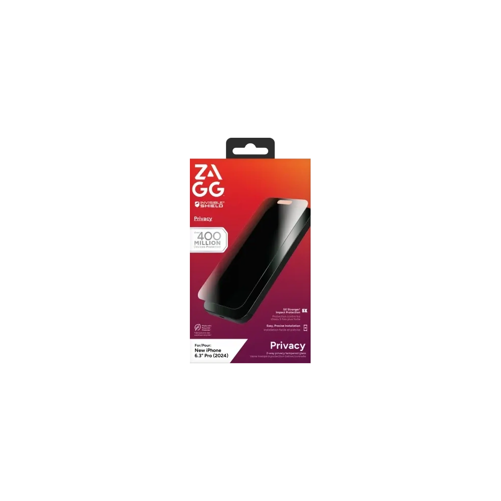 Hurtownia GSM - ZAGG InvisibleShield Glass Elite Privacy Apple iPhone 16 Pro - ZAG149 - {ean13} - Hurt
