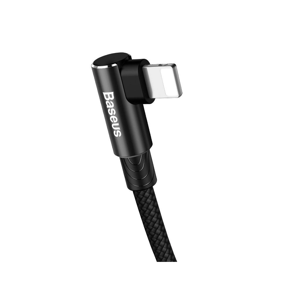 Hurtownia GSM - Cablu unghiular USB-C la Lightning PD Baseus MVP Elbow, 18W, 2m (negru) - BSU1207BLK - {ean13} - Hurt