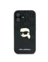 Hurtownia GSM - Etui Karl Lagerfeld KLHCP16SPGKLKIPK Apple iPhone 16 hardcase Monogram Karl Head Pin czarny/black - KLD21743 - {ean13} - Hurt