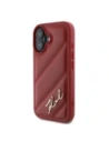 Hurtownia GSM - Karl Lagerfeld KLHCP16SPQDSMGR Apple iPhone 16 Hartschale gestepptes Signature rot - KLD21746 - {ean13} - Hurt