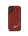 Hurtownia GSM - Karl Lagerfeld KLHCP16SPQDSMGR Apple iPhone 16 Hartschale gestepptes Signature rot - KLD21746 - {ean13} - Hurt