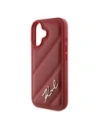 Hurtownia GSM - Karl Lagerfeld KLHCP16SPQDSMGR Apple iPhone 16 Hartschale gestepptes Signature rot - KLD21746 - {ean13} - Hurt
