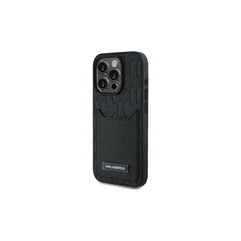 Hurtownia GSM - Etui Karl Lagerfeld KLHCP16XPGKHPRPK Apple iPhone 16 Pro Max hardcase Cardslots Monogram czarny/black - KLD21747 - {ean13} - Hurt