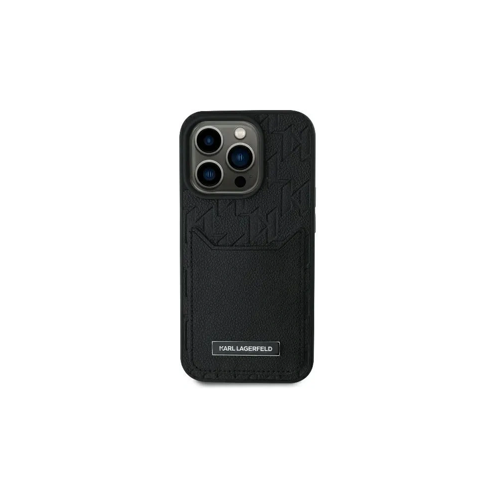 Hurtownia GSM - Etui Karl Lagerfeld KLHCP16XPGKHPRPK Apple iPhone 16 Pro Max hardcase Cardslots Monogram czarny/black - KLD21747 - {ean13} - Hurt