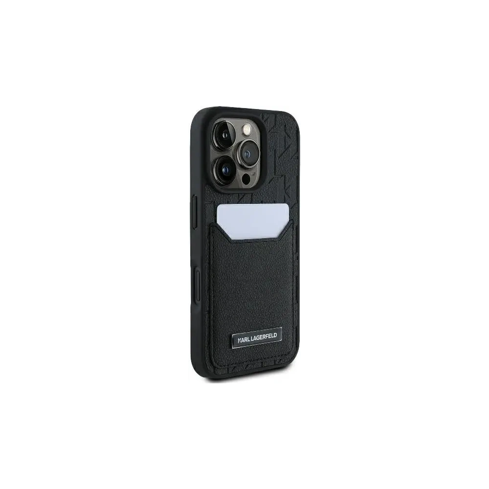 Hurtownia GSM - Etui Karl Lagerfeld KLHCP16XPGKHPRPK Apple iPhone 16 Pro Max hardcase Cardslots Monogram czarny/black - KLD21747 - {ean13} - Hurt