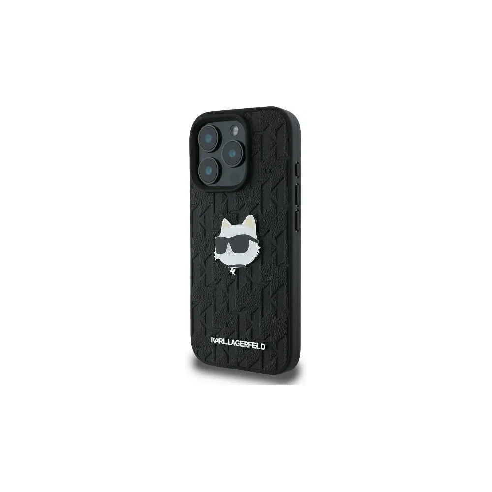 Hurtownia GSM - Etui Karl Lagerfeld KLHCP16XPGKLCHPK Apple iPhone 16 Pro Max hardcase Monogram Choupette Head Pin czarny/black - KLD21748 - {ean13} - Hurt