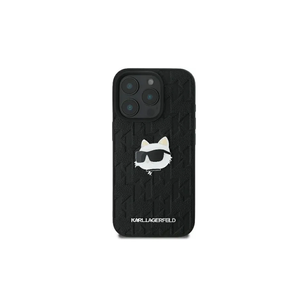 Hurtownia GSM - Etui Karl Lagerfeld KLHCP16XPGKLCHPK Apple iPhone 16 Pro Max hardcase Monogram Choupette Head Pin černý/black - KLD21748 - {ean13} - Hurt