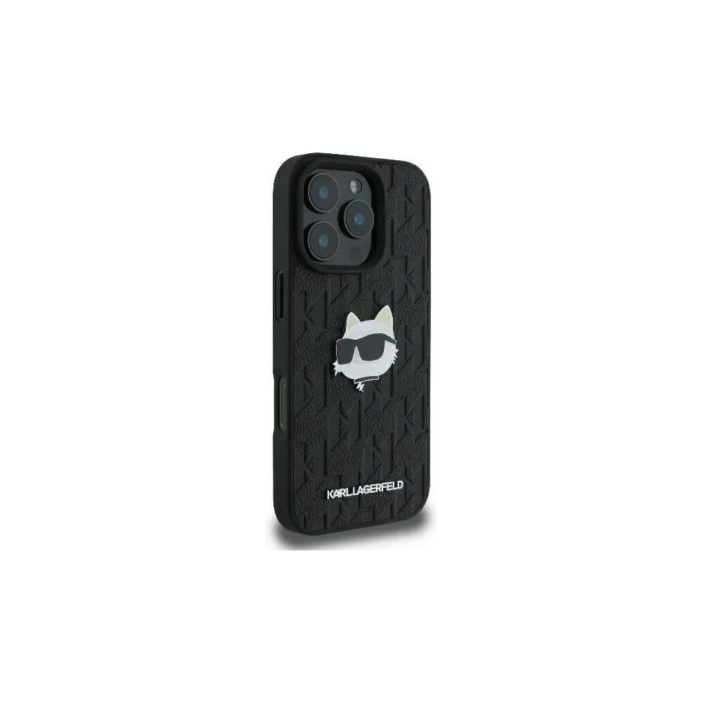 Hurtownia GSM - Etui Karl Lagerfeld KLHCP16XPGKLCHPK Apple iPhone 16 Pro Max hardcase Monogram Choupette Head Pin czarny/black - KLD21748 - {ean13} - Hurt
