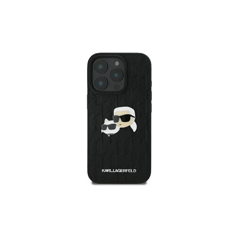 Hurtownia GSM - Etui Karl Lagerfeld KLHCP16XPGKLKCPK Apple iPhone 16 Pro Max hardcase Monogram Karl&Chaoupette Head Pin černý/black - KLD21749 - {ean13} - Hurt