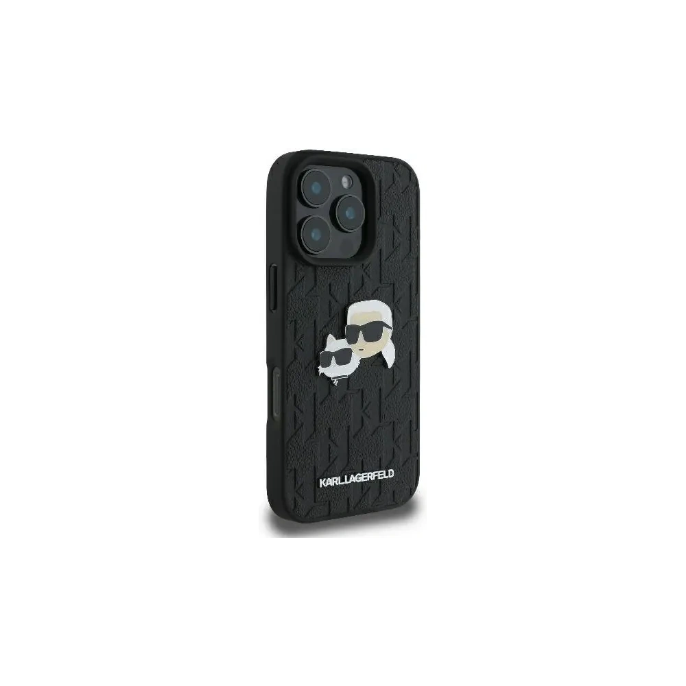 Hurtownia GSM - Etui Karl Lagerfeld KLHCP16XPGKLKCPK Apple iPhone 16 Pro Max hardcase Monogram Karl&Chaoupette Head Pin černý/black - KLD21749 - {ean13} - Hurt