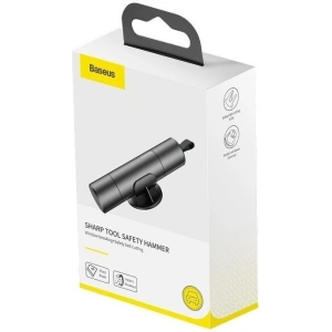 Hurtownia GSM - Akcesorium samochodowe 2w1 Baseus, młotek do szyb + nóż do pasów (szare) - BSU1210GRY - {ean13} - Hurt