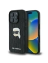 Etui Karl Lagerfeld KLHCP16XPGKLKIPK Apple iPhone 16 Pro Max hardcase Monogram Karl Head Pin černý/black