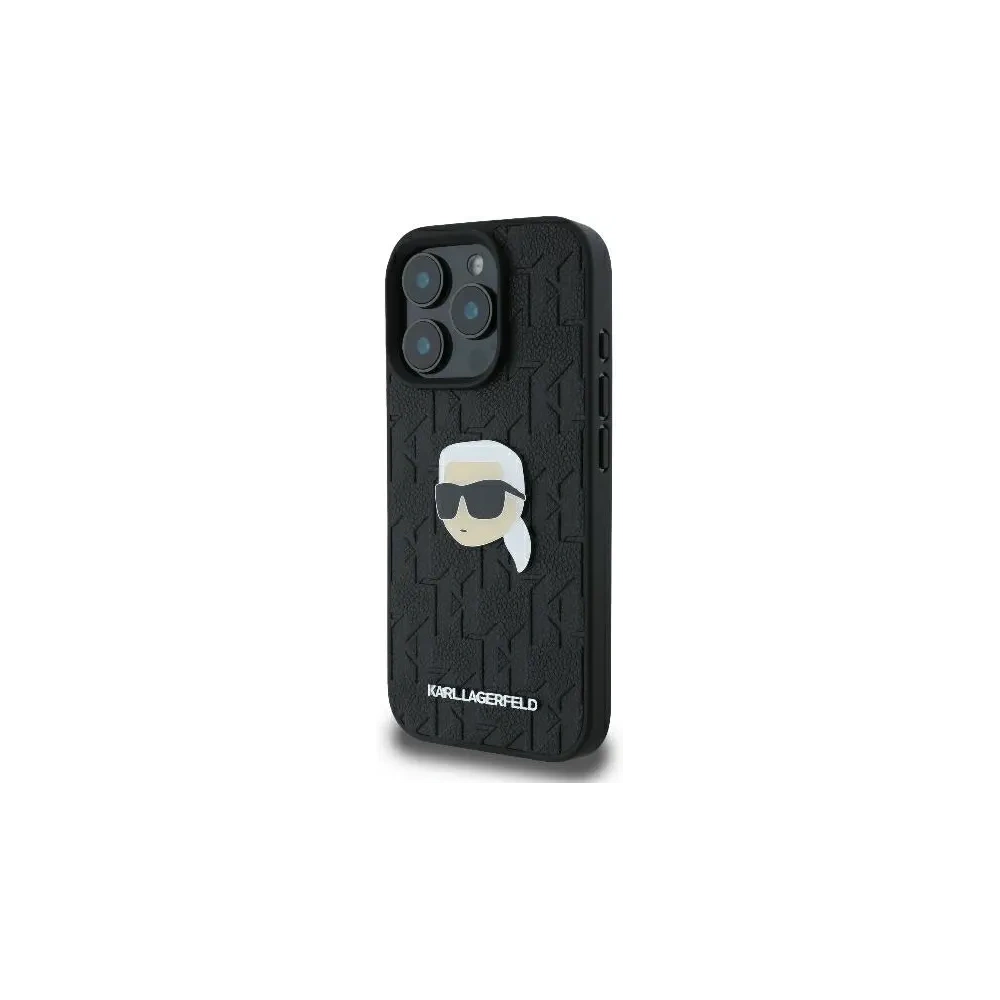 Hurtownia GSM - Etui Karl Lagerfeld KLHCP16XPGKLKIPK Apple iPhone 16 Pro Max hardcase Monogram Karl Head Pin černý/black - KLD21750 - {ean13} - Hurt