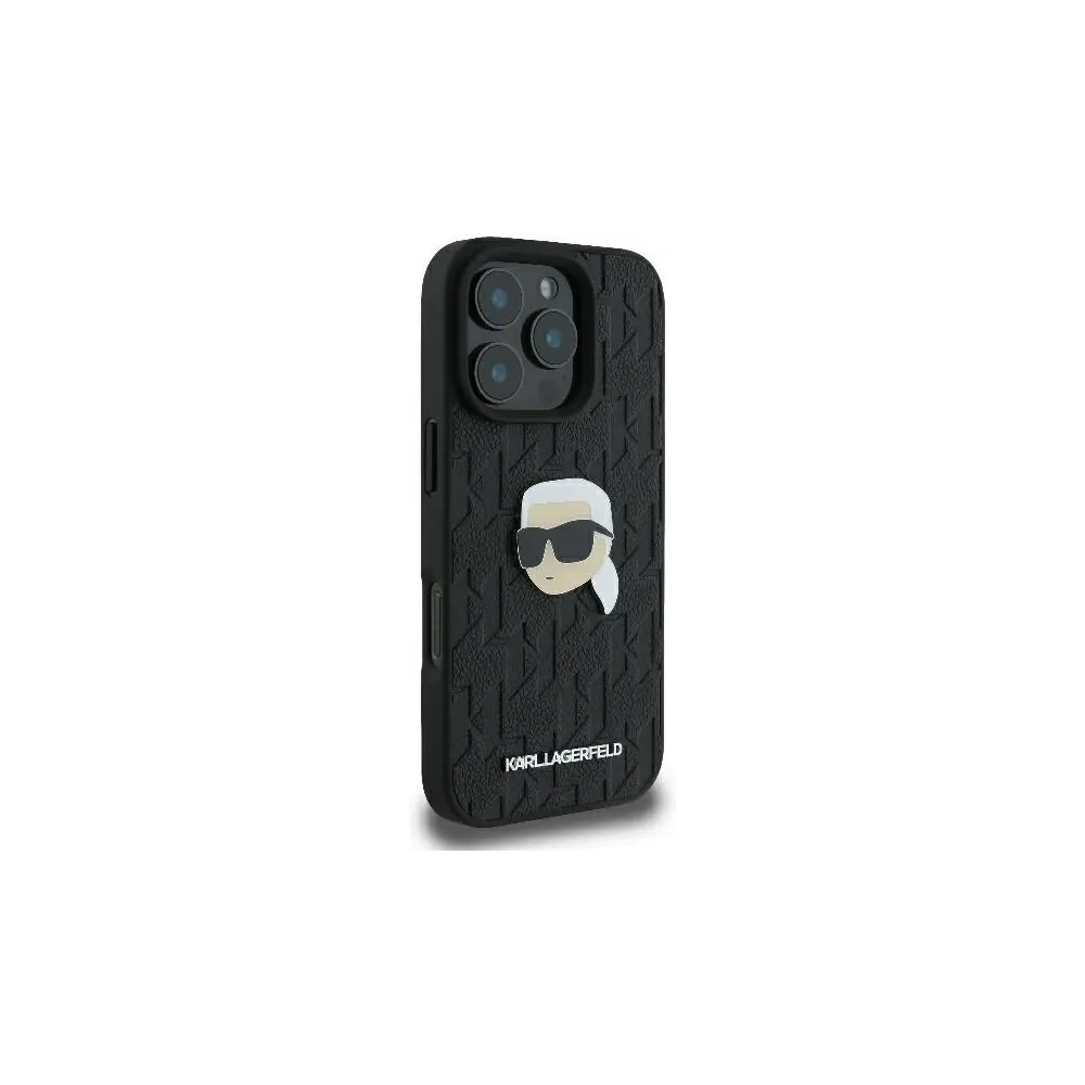 Hurtownia GSM - Etui Karl Lagerfeld KLHCP16XPGKLKIPK Apple iPhone 16 Pro Max hardcase Monogram Karl Head Pin czarny/black - KLD21750 - {ean13} - Hurt