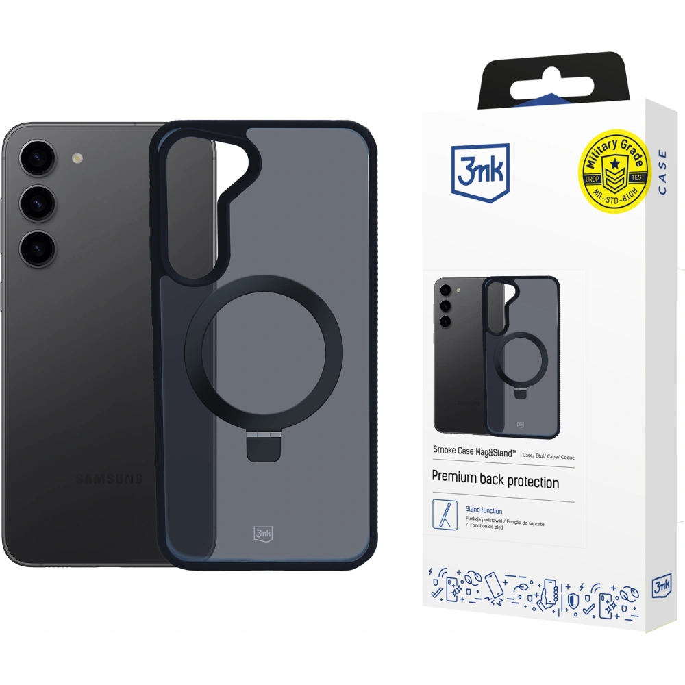 Wholesale 3MK Smoke Case Samsung Galaxy S24 Plus + MagSafe & Stand - 3MK15692 - {ean13} - Hurt