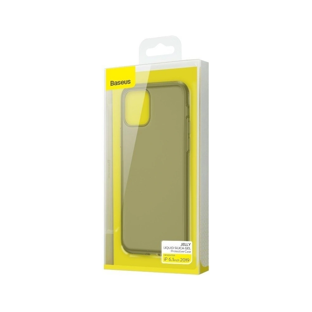 Hurtownia GSM - Etui silikonowe Baseus Jelly Liquid Silica Gel Case do iPhone 11 6,1 (czarne) - BSU1216BLK - {ean13} - Hurt