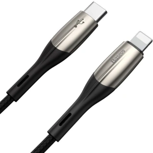 Kabel USB-C do Lightning PD Baseus Horizontal, Power Delivery, dioda LED, 2m (czarny)