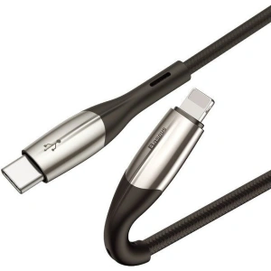 Kabel USB-C do Lightning PD Baseus Horizontal, Power Delivery, dioda LED, 2m (czarny)