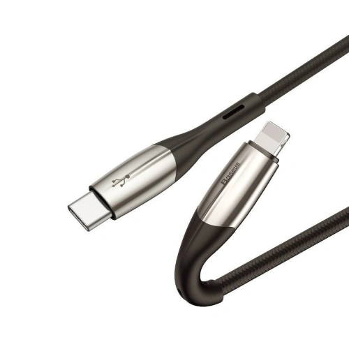 Kabel USB-C do Lightning PD Baseus Horizontal, Power Delivery, dioda LED, 2m (czarny)