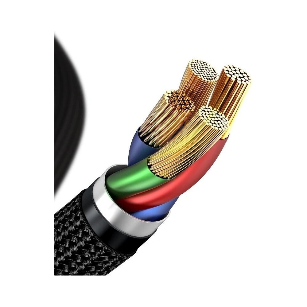 Hurtownia GSM - Cablu USB-C la Lightning PD Baseus Orizontal, Power Delivery, LED, 2m (negru) - BSU1219BLK - {ean13} - Hurt