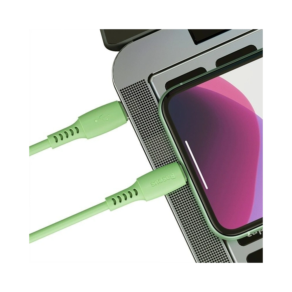 Hurtownia GSM - Kabel USB-C la Lightning Baseus Colorat, PD, 18W, 1.2m (verde) - BSU1220GRN - {ean13} - Hurt