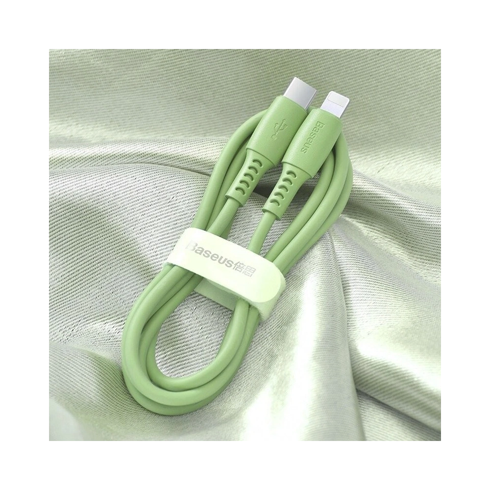 Hurtownia GSM - Kabel USB-C la Lightning Baseus Colorat, PD, 18W, 1.2m (verde) - BSU1220GRN - {ean13} - Hurt