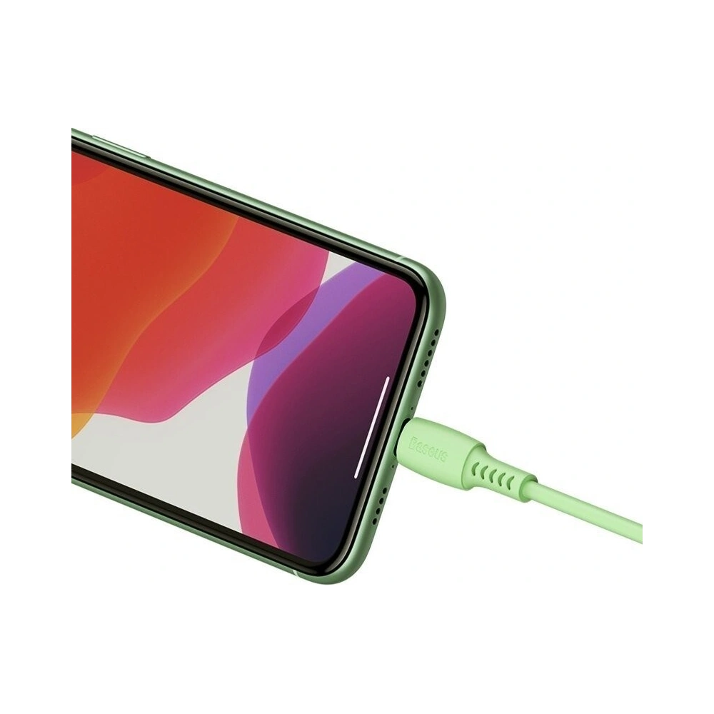 Hurtownia GSM - Kabel USB-C la Lightning Baseus Colorat, PD, 18W, 1.2m (verde) - BSU1220GRN - {ean13} - Hurt