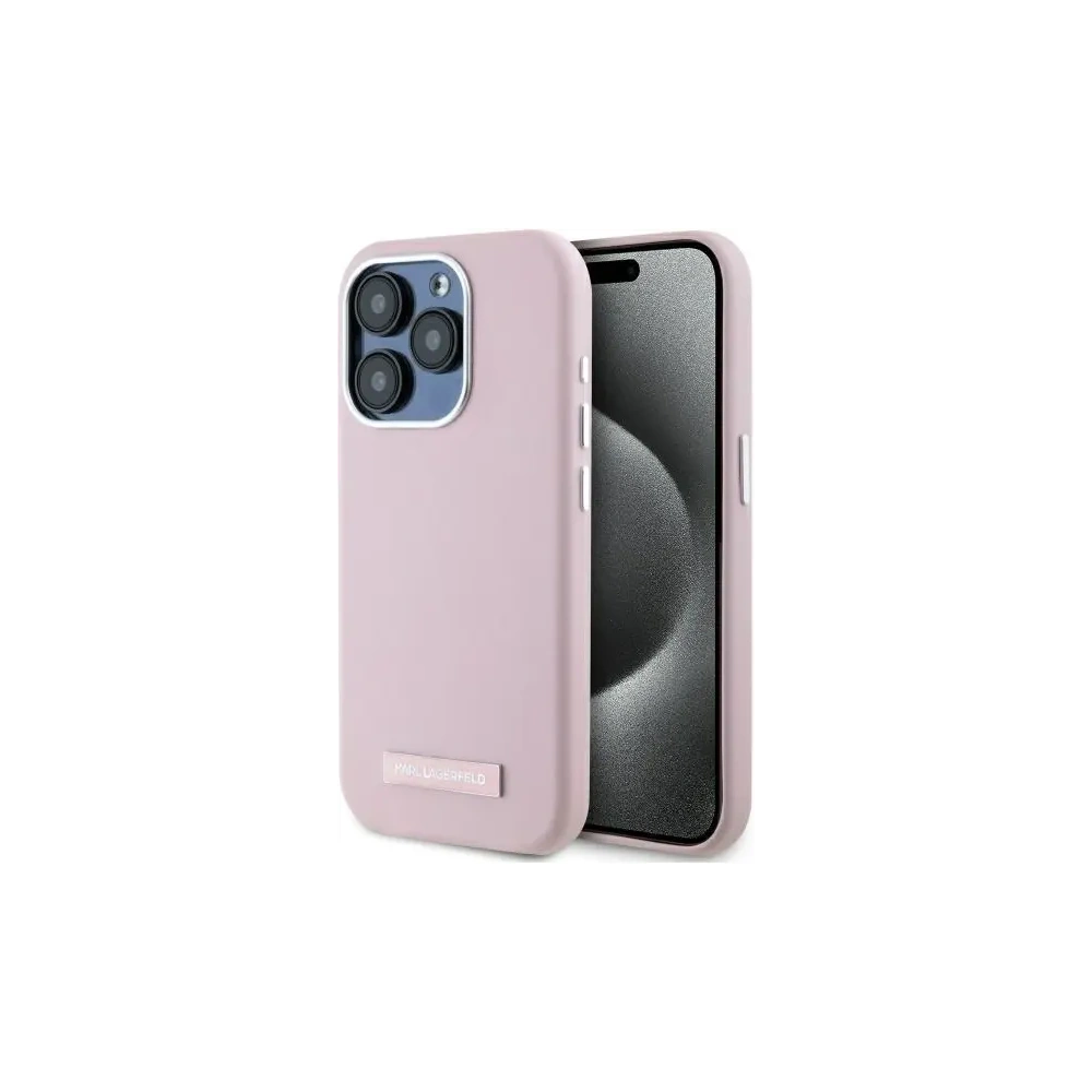 Hurtownia GSM - Etui Karl Lagerfeld KLHMP15XPGMSRPP Apple iPhone 15 Pro Max hardcase FW Metal Plate MagSafe růžový/pink - KLD21752 - {ean13} - Hurt