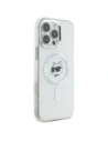 Hurtownia GSM - Karl Lagerfeld KLHMP16LHLSCHH Apple iPhone 16 Pro kemény tok IML Fém Choupette Fej MagSafe fehér - KLD21753 - {ean13} - Hurt