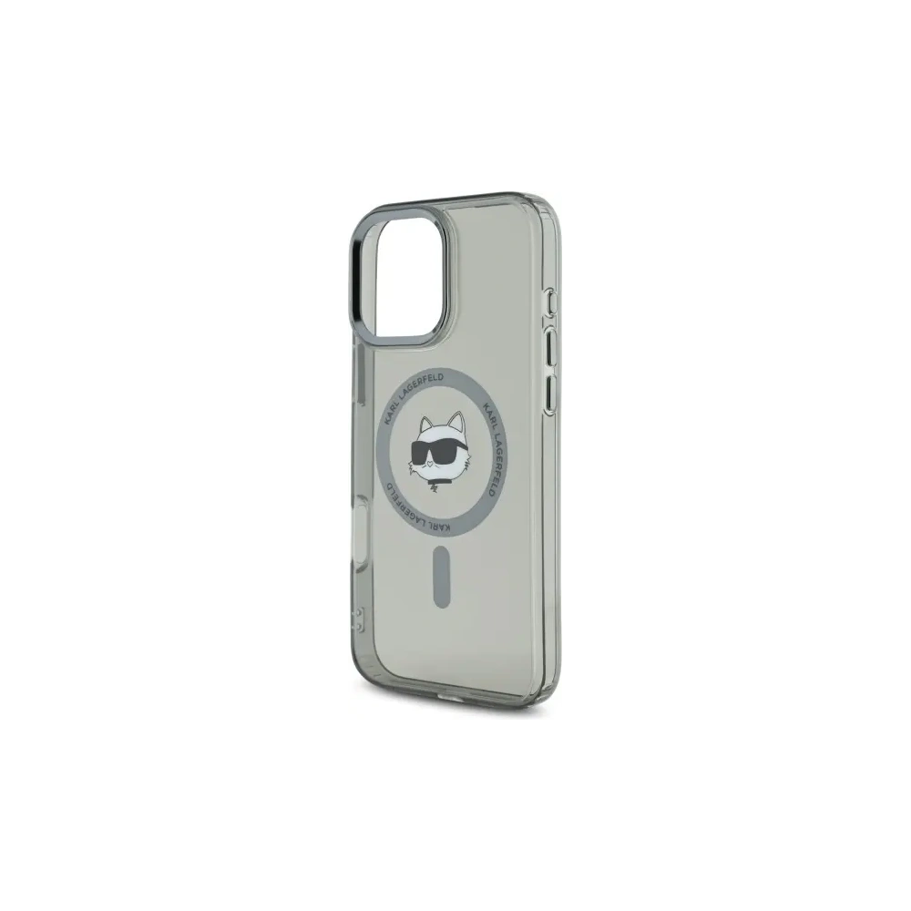 Wholesale Karl Lagerfeld KLHMP16LHLSCHK Apple iPhone 16 Pro hardcase IML Metal Choupette Head MagSafe black - KLD21754 - {ean13} - Hurt