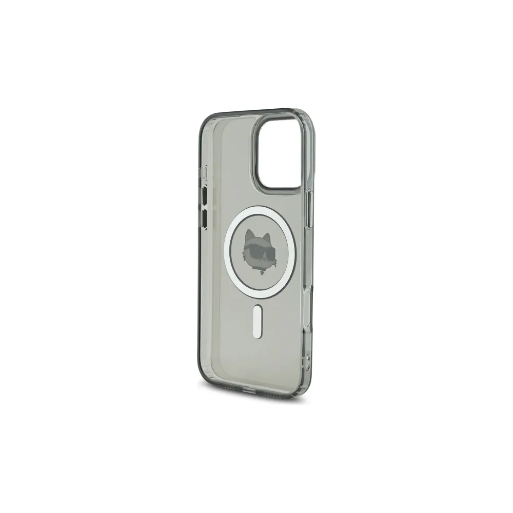 Wholesale Karl Lagerfeld KLHMP16LHLSCHK Apple iPhone 16 Pro hardcase IML Metal Choupette Head MagSafe black - KLD21754 - {ean13} - Hurt