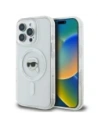 Karl Lagerfeld KLHMP16LHLSKIH Apple iPhone 16 Pro Hardcase IML Metal Karl Head MagSafe weiß