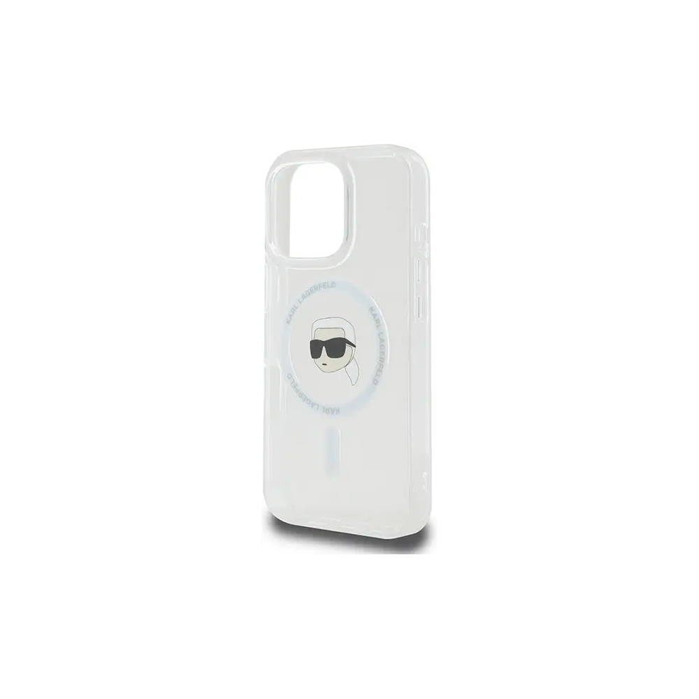 Hurtownia GSM - Etui Karl Lagerfeld KLHMP16LHLSKIH Apple iPhone 16 Pro hardcase IML Metal Karl Head MagSafe bílý/white - KLD21755 - {ean13} - Hurt