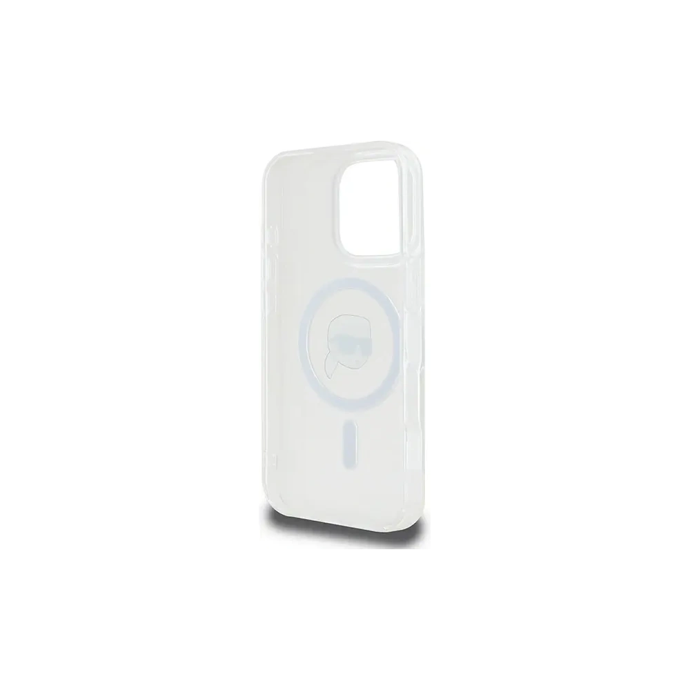 Hurtownia GSM - Etui Karl Lagerfeld KLHMP16LHLSKIH Apple iPhone 16 Pro hardcase IML Metal Karl Head MagSafe bílý/white - KLD21755 - {ean13} - Hurt