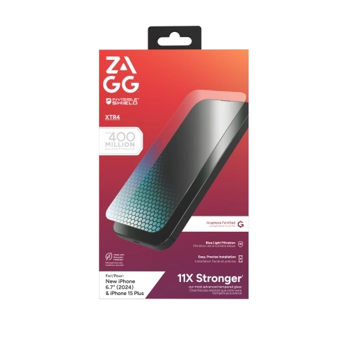 Szkło hartowane ZAGG InvisibleShield Glass XTR4 Apple iPhone 15 Plus / 16 Plus
