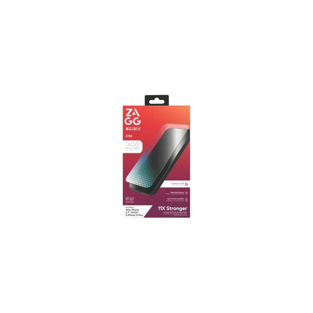 Hurtownia GSM - ZAGG InvisibleShield Glass XTR4 Apple iPhone 15 Plus / 16 Plus - ZAG158 - {ean13} - Hurt