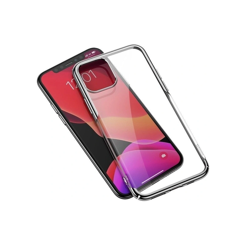 Hurtownia GSM - Przezroczyste etui ochronne Baseus Glitter Case do iPhone 11 Pro 5,8 (srebrne) - BSU1229SLV - {ean13} - Hurt