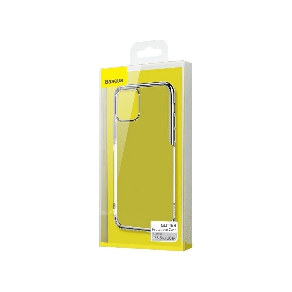 Hurtownia GSM - Przezroczyste etui ochronne Baseus Glitter Case do iPhone 11 Pro 5,8 (srebrne) - BSU1229SLV - {ean13} - Hurt