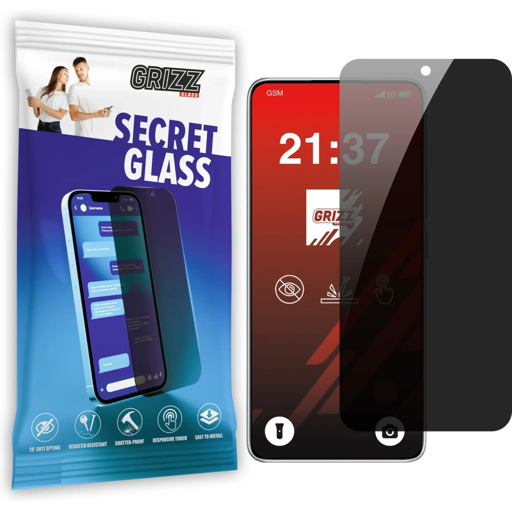 Szkło prywatyzujące GrizzGlass SecretGlass do Xiaomi Redmi Note 14